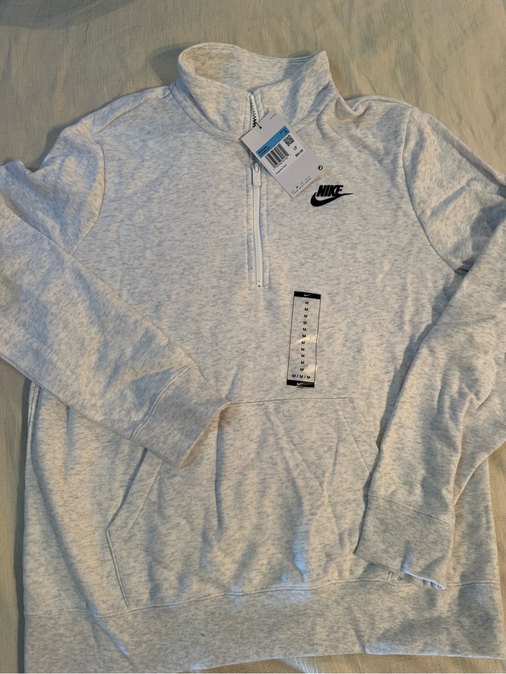 Nine 3/4 zip sweatshirt pullover